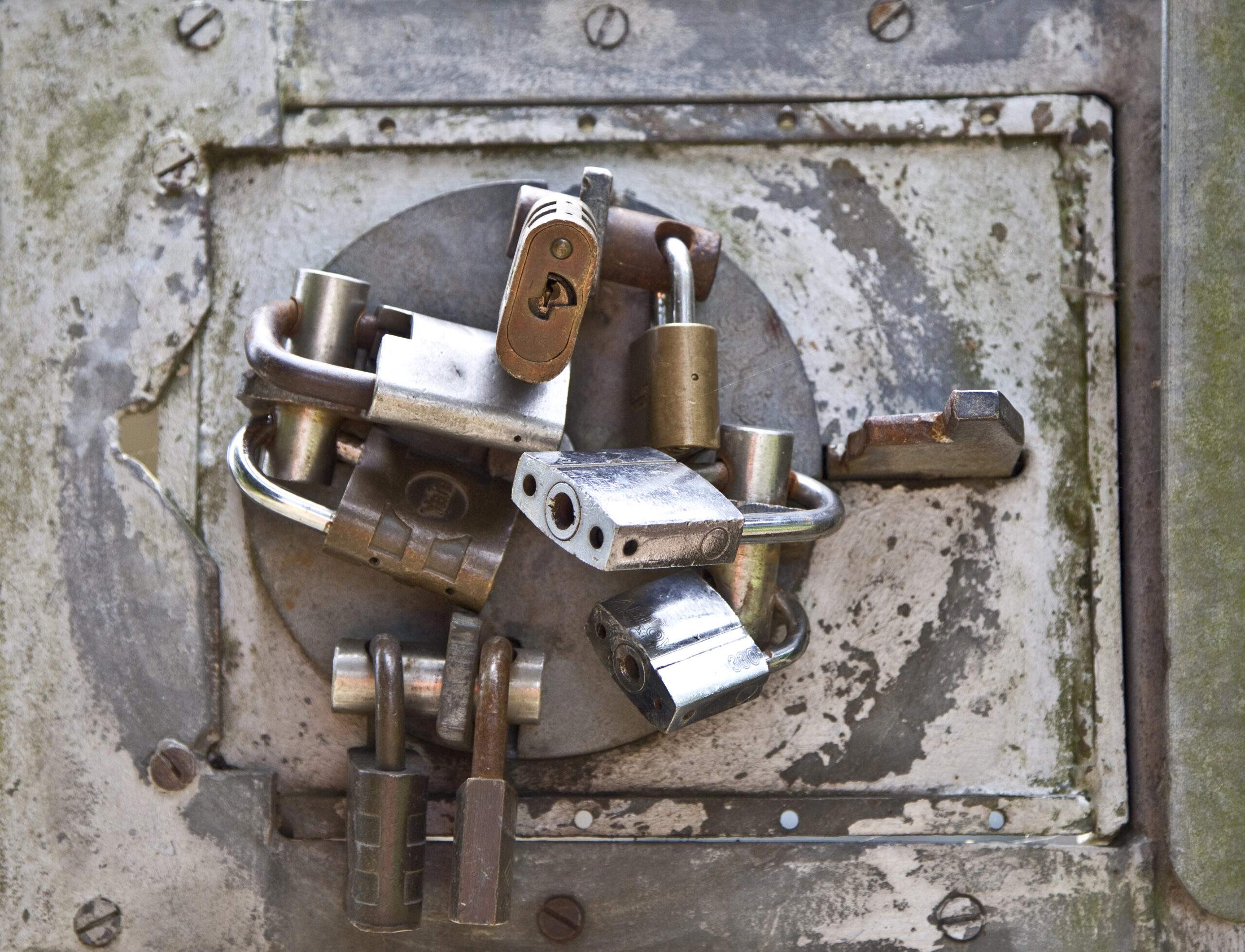 An image of multiple locks demonstrating how much cybersecurity is required these days