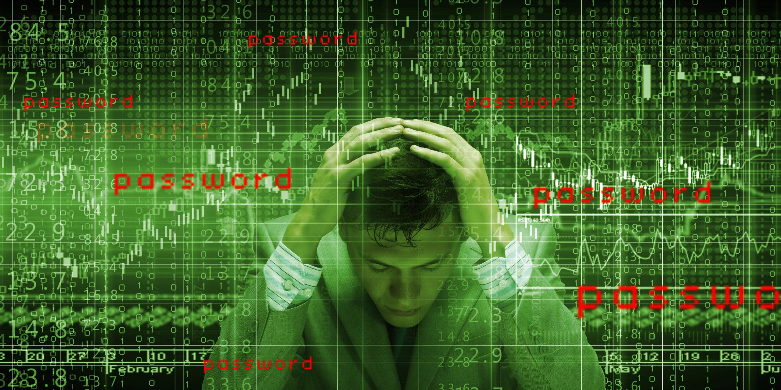 Featured image of a man overwhelmed by monitoring computer code.